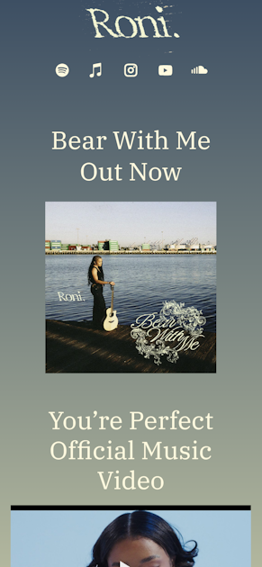 Roni. Official Website